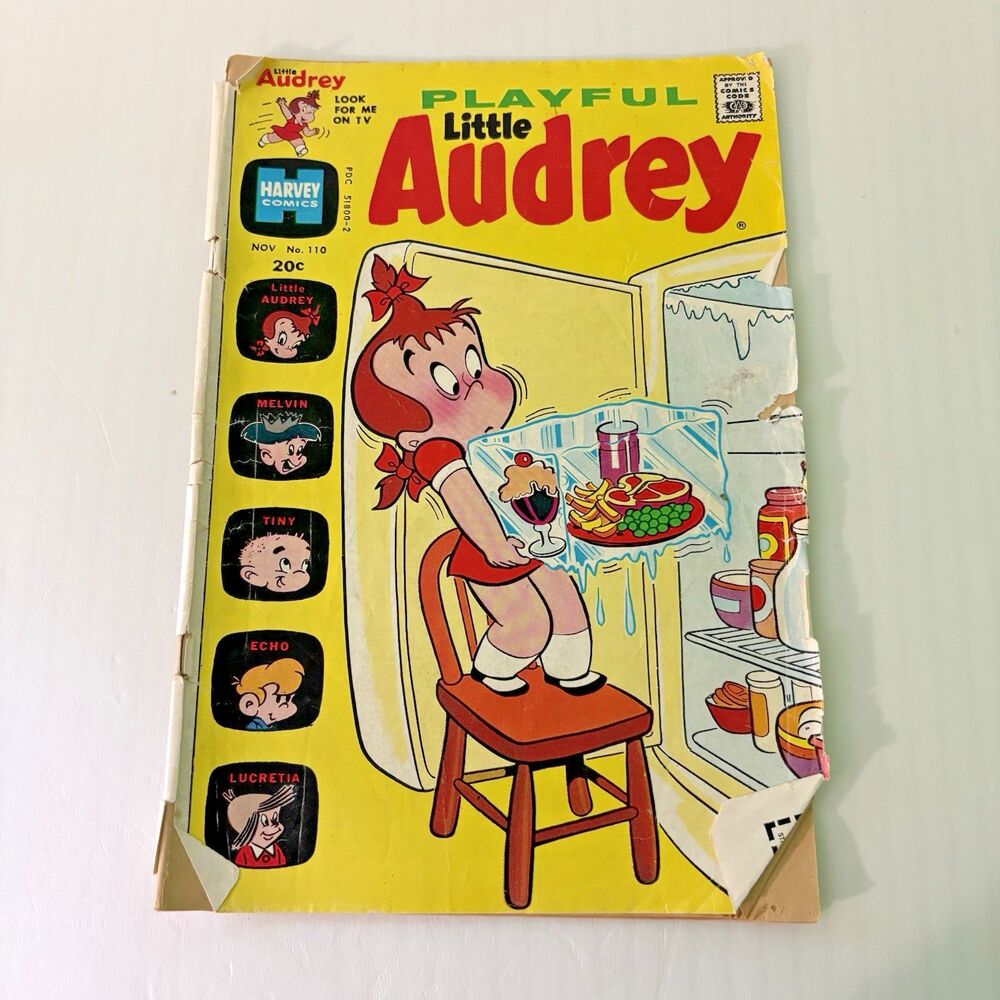 Playful Little Audrey Comic Book Magazine No 110 Harvey Comics Nov 1973